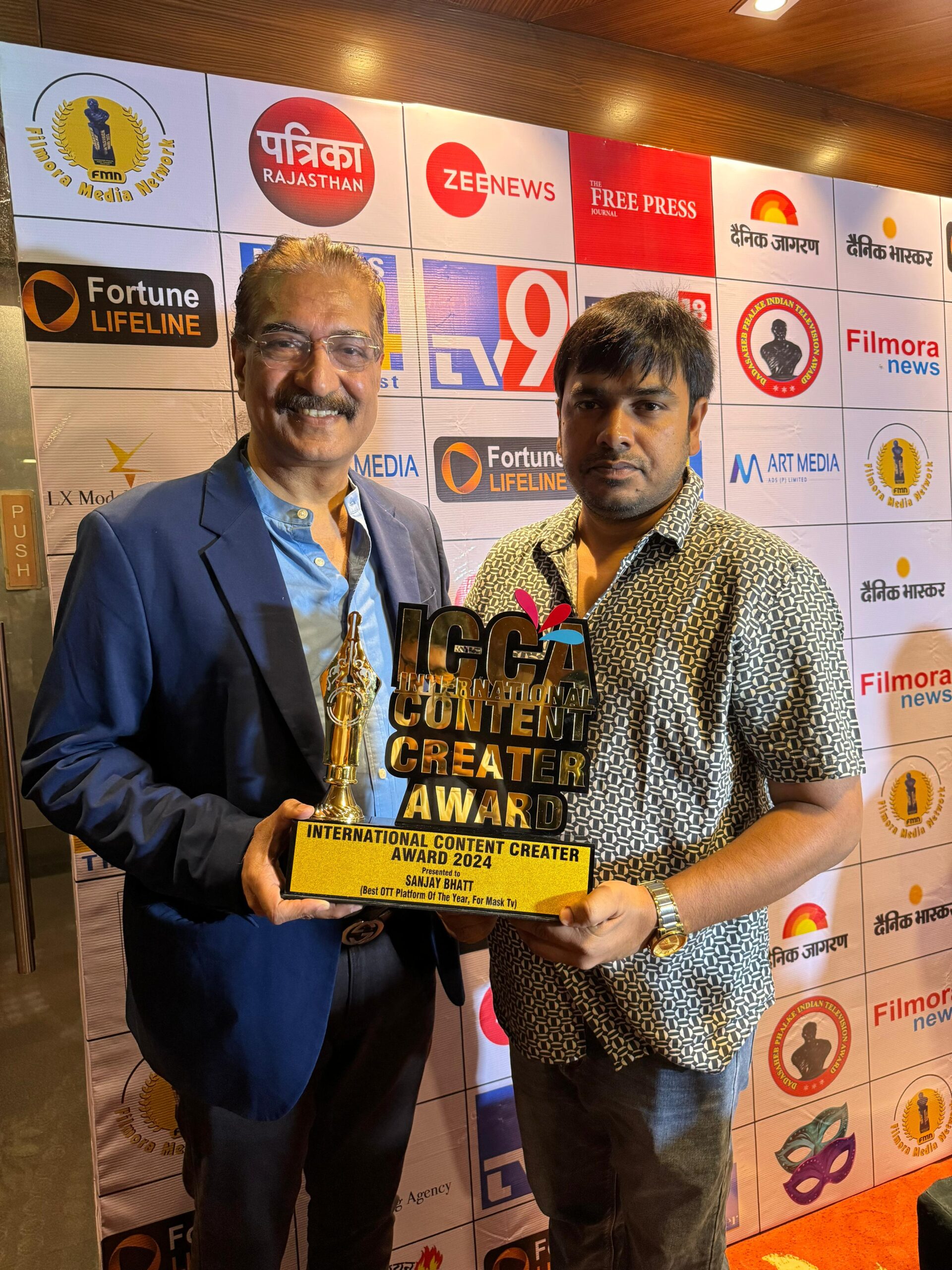 Sanjay Bhushan Patiala received ICCA 2024 Award from Mandakini.!