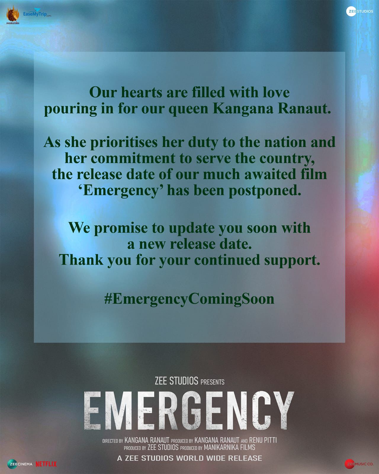 Kangana Ranaut’s Period Political Drama ‘Emergency’ To Get A New Release Date Amidst Her Lok Sabha 2024 Elections Campaign