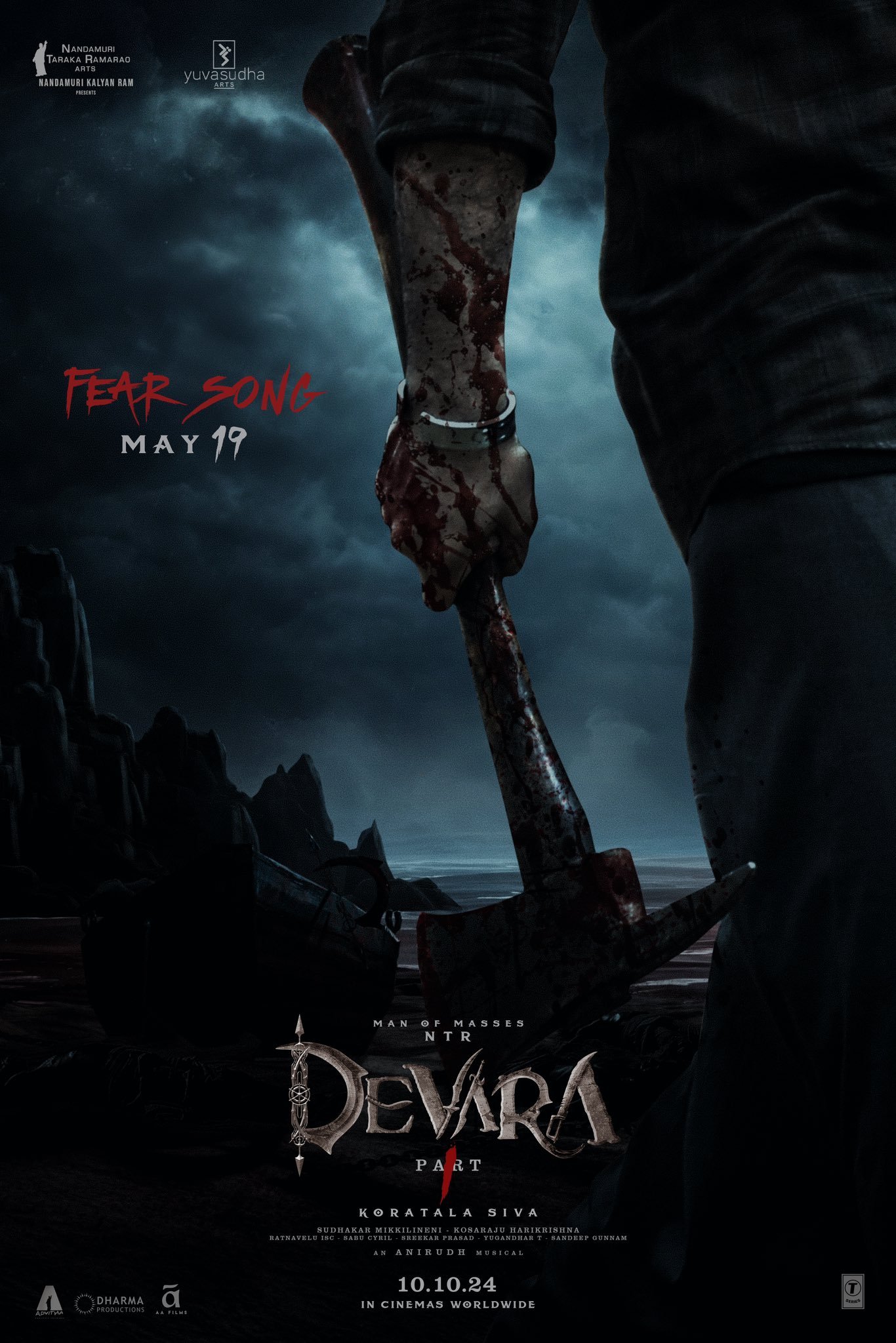 FearSong: ‘Devara Part 1’ First Single to Unveil on Man of Masses NTR Jr’s Birthday Eve, On 19th May