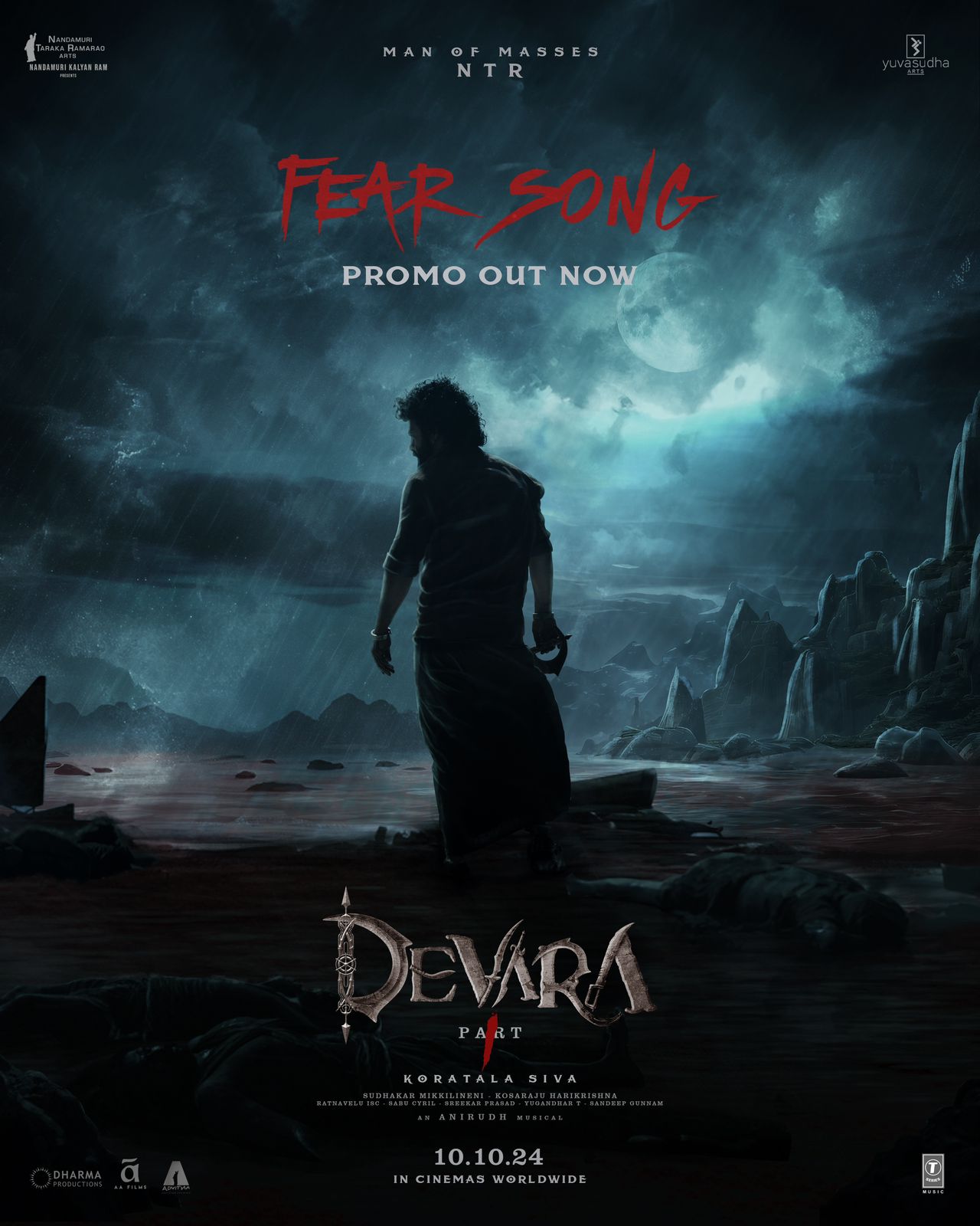 Ready To Roar: Man of Masses NTR Jr unleashes fear in the newly released ‘Devara Part 1’ ‘Fear Song’ Promo