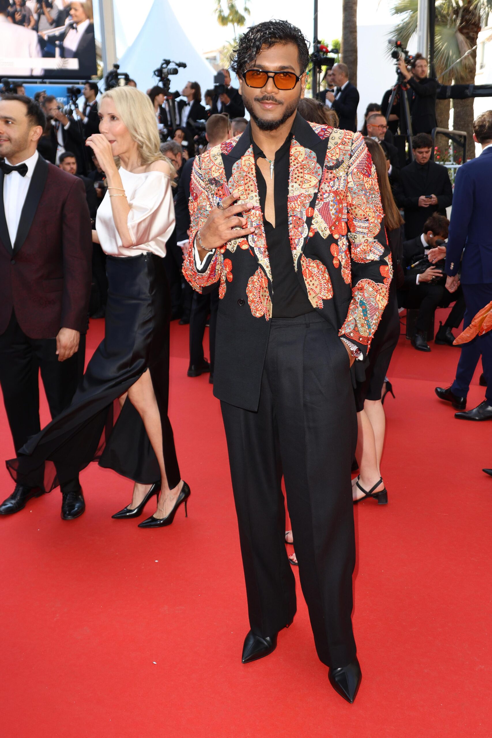 Singer King Walks The Red Carpet As The First-Ever Indian Pop Artist at Cannes Film Festival
