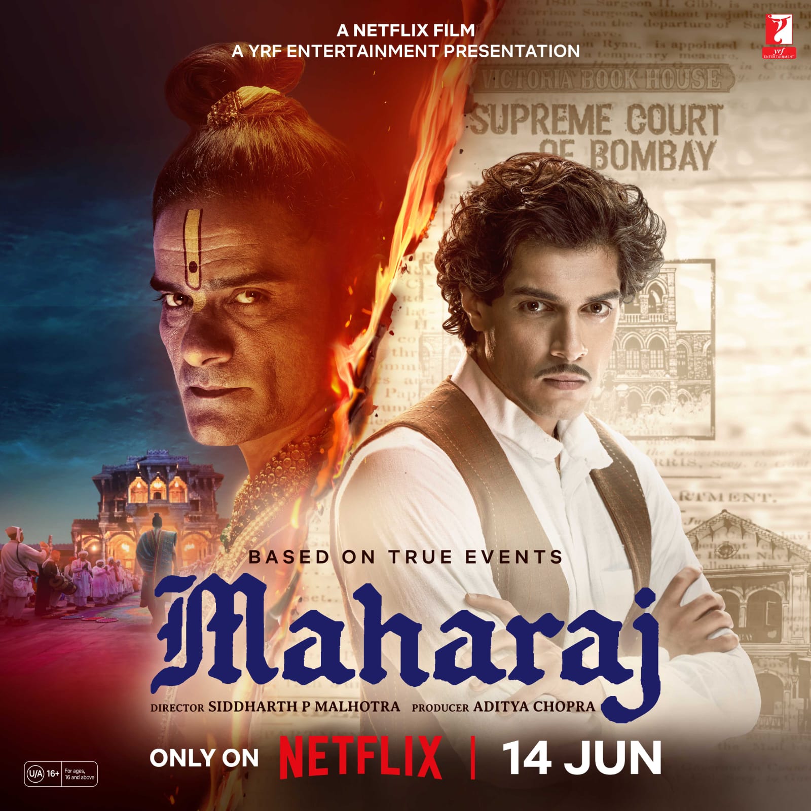 'Maharaj' poster OUT: Siddharth P Malhotra shares Junaid Khan's firstlook