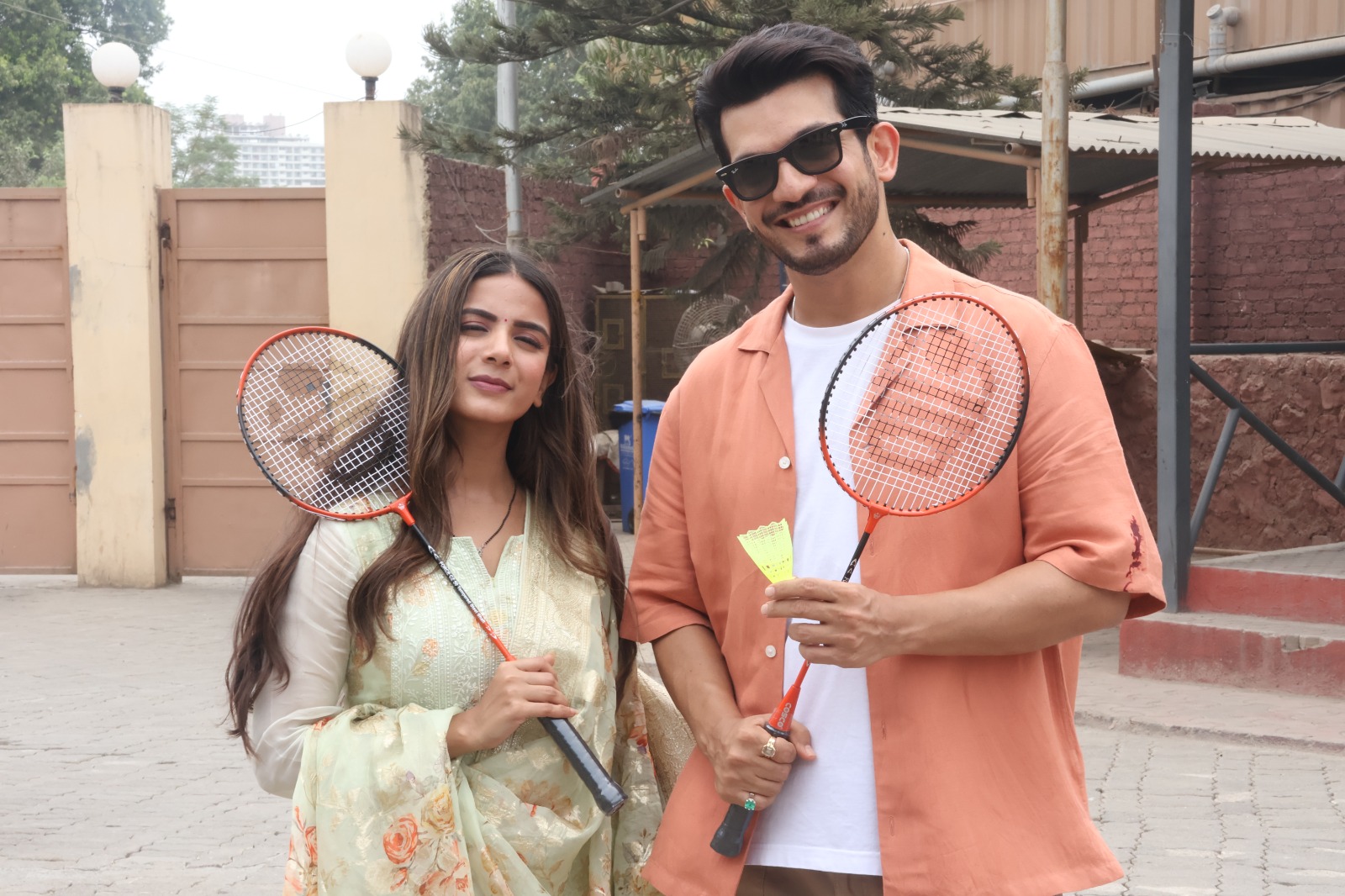 Arjun Bijlani and Nikki Sharma’s badminton break on Pyaar Ka Pehla Adhyaya ShivShakti sets