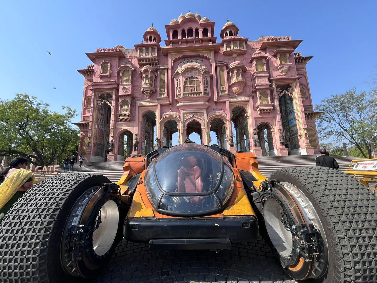 ‘Kalki 2898 AD’ Fifth Hero and Futuristic Vehicle ‘Bujji’ Takes Over the Streets of Jaipur