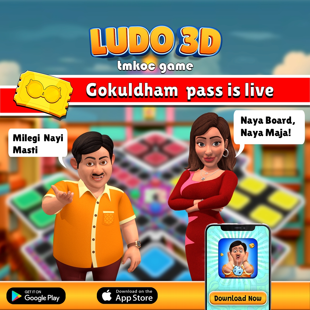 TMKOC Game LUDO 3D launches Gokuldham Pass with exciting new features like Babita's Character, Disco Board, Dice Skins, and Voice Packs