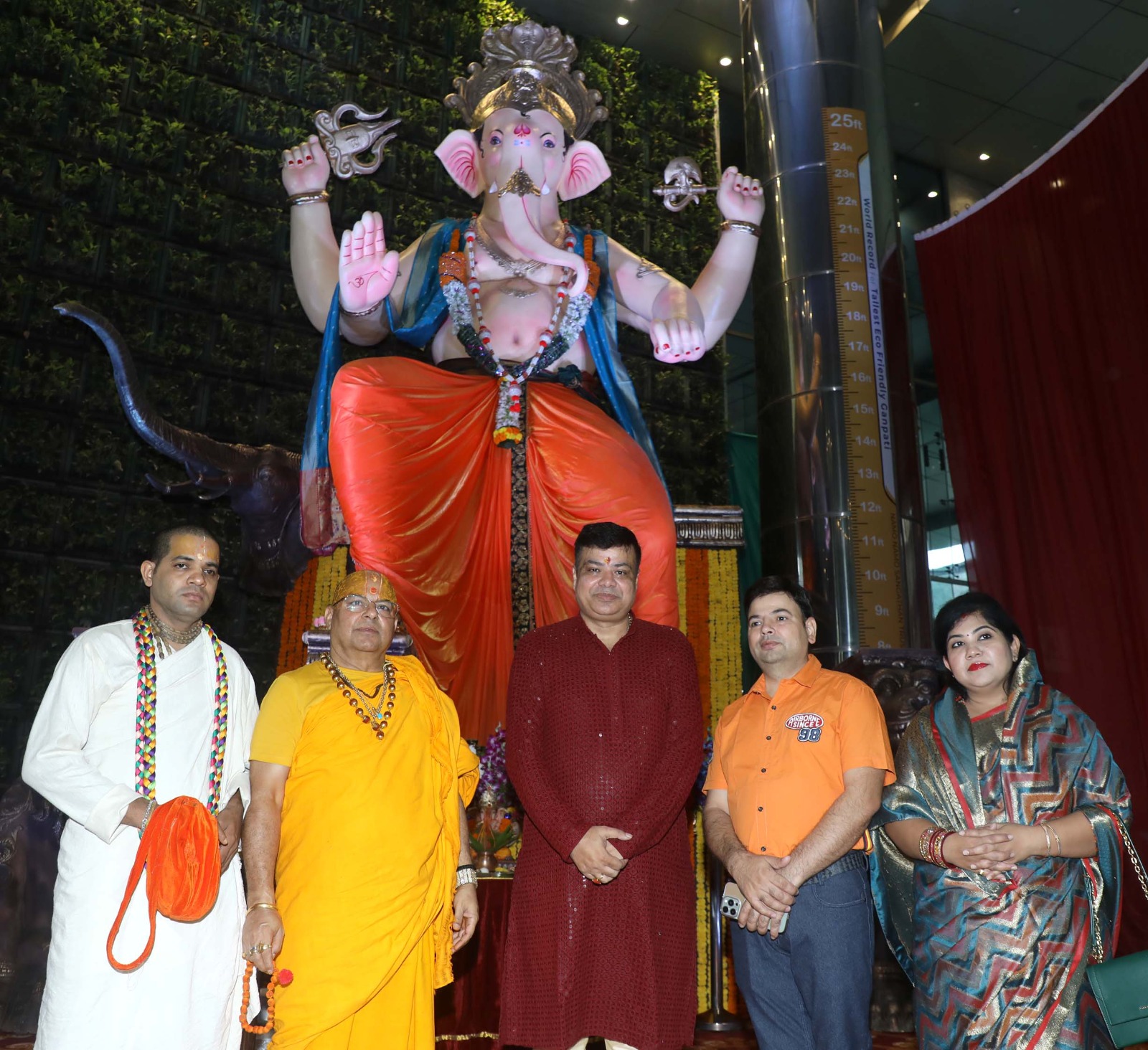 Boomerang Ka Raja: World’s Tallest Eco-Friendly Ganpati Idol Inaugurated in Andheri East
