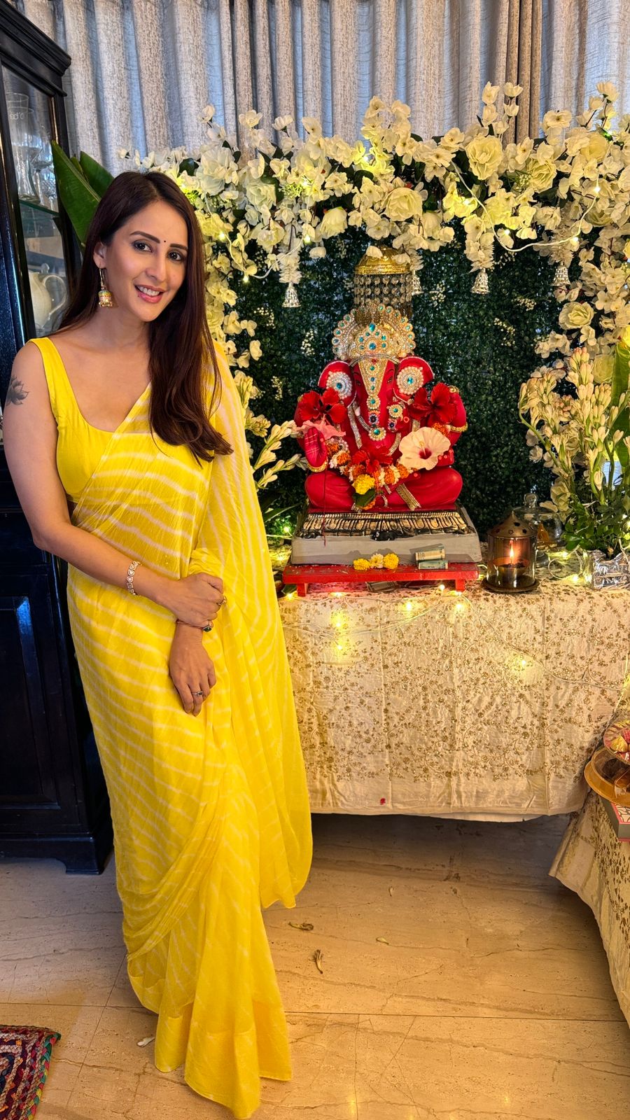 Inside Chahatt Khanna's eco-friendly Ganpati Visarjan celebration