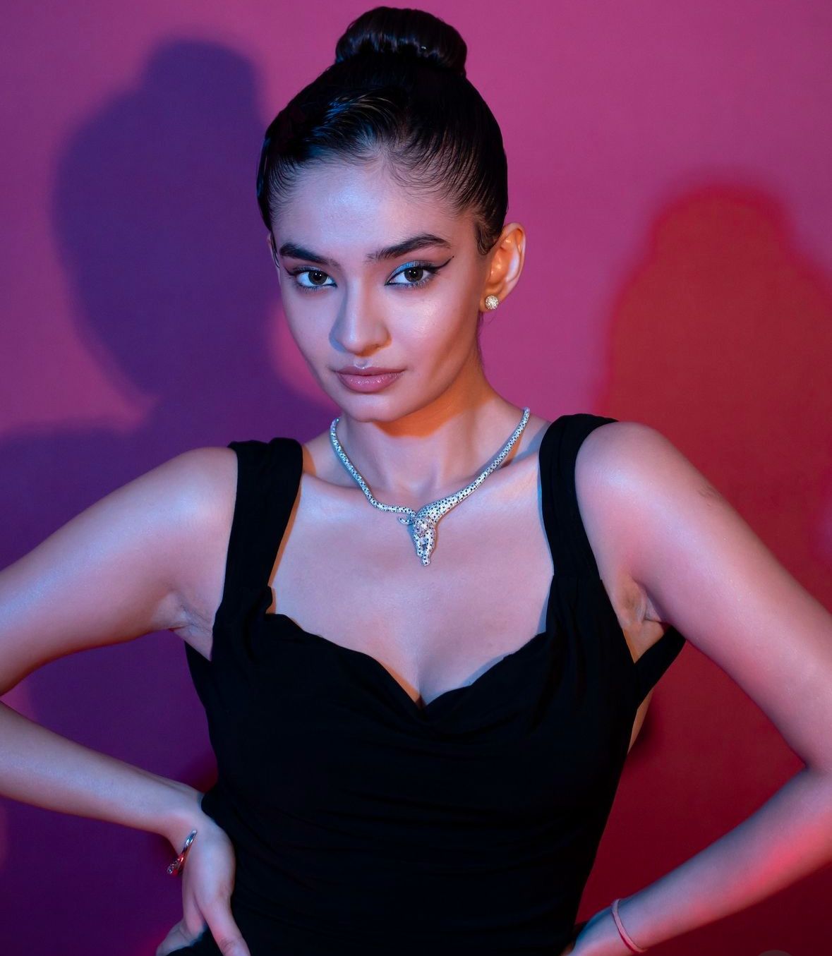 Anushka Sen Delivers Classic Audrey Hepburn Vibe in a Stunning Black Dress