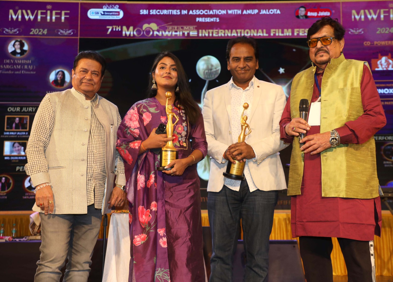 Padma Shri Anup Jalota, Jaspinder Narula Attend 7th Moonwhite Films International Film Festival 2024