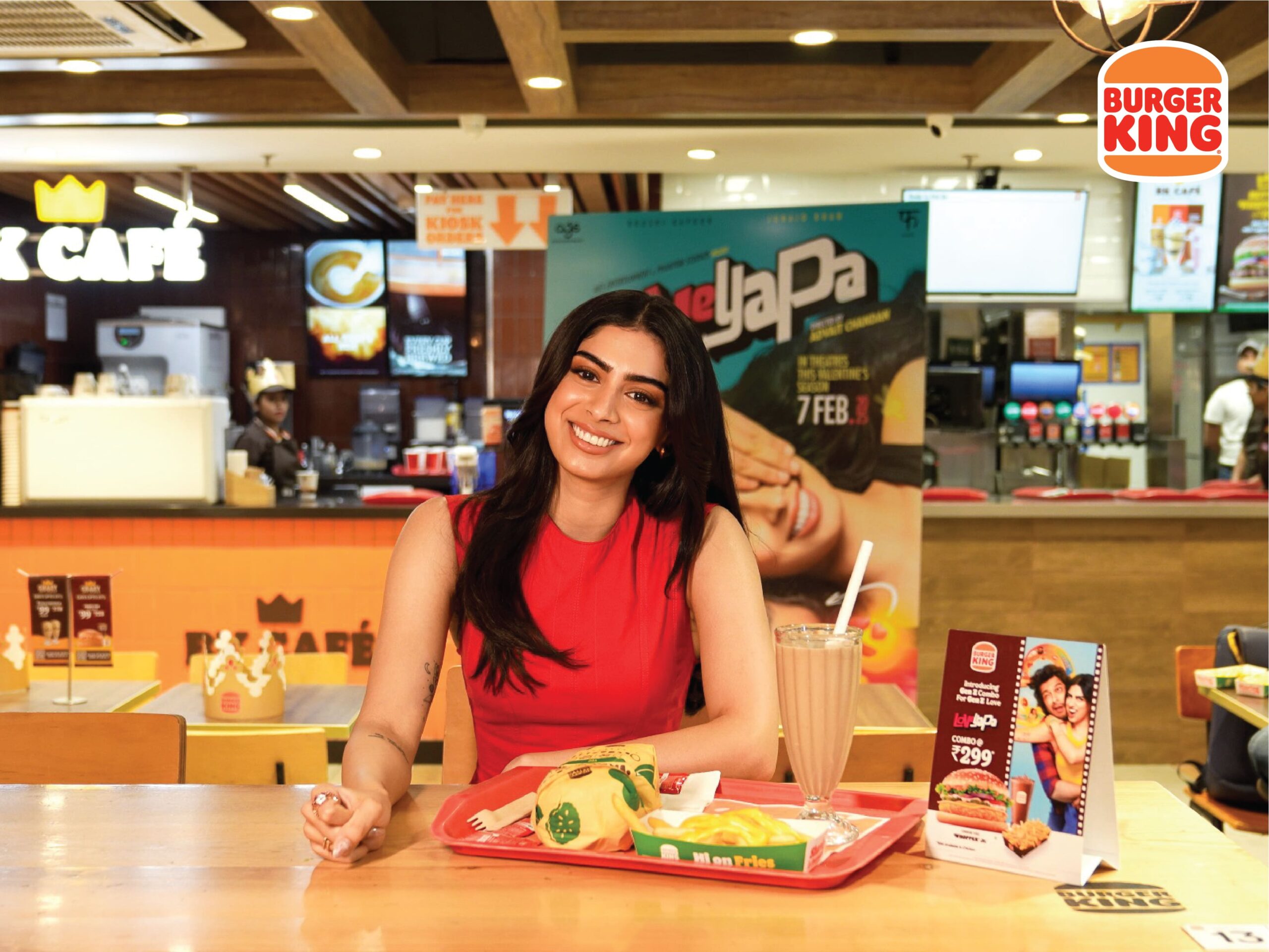 Loveyapa comes to Burger King. Khushi Kapoor and Junaid Khan Relish the Loveyapa Combo at Burger King