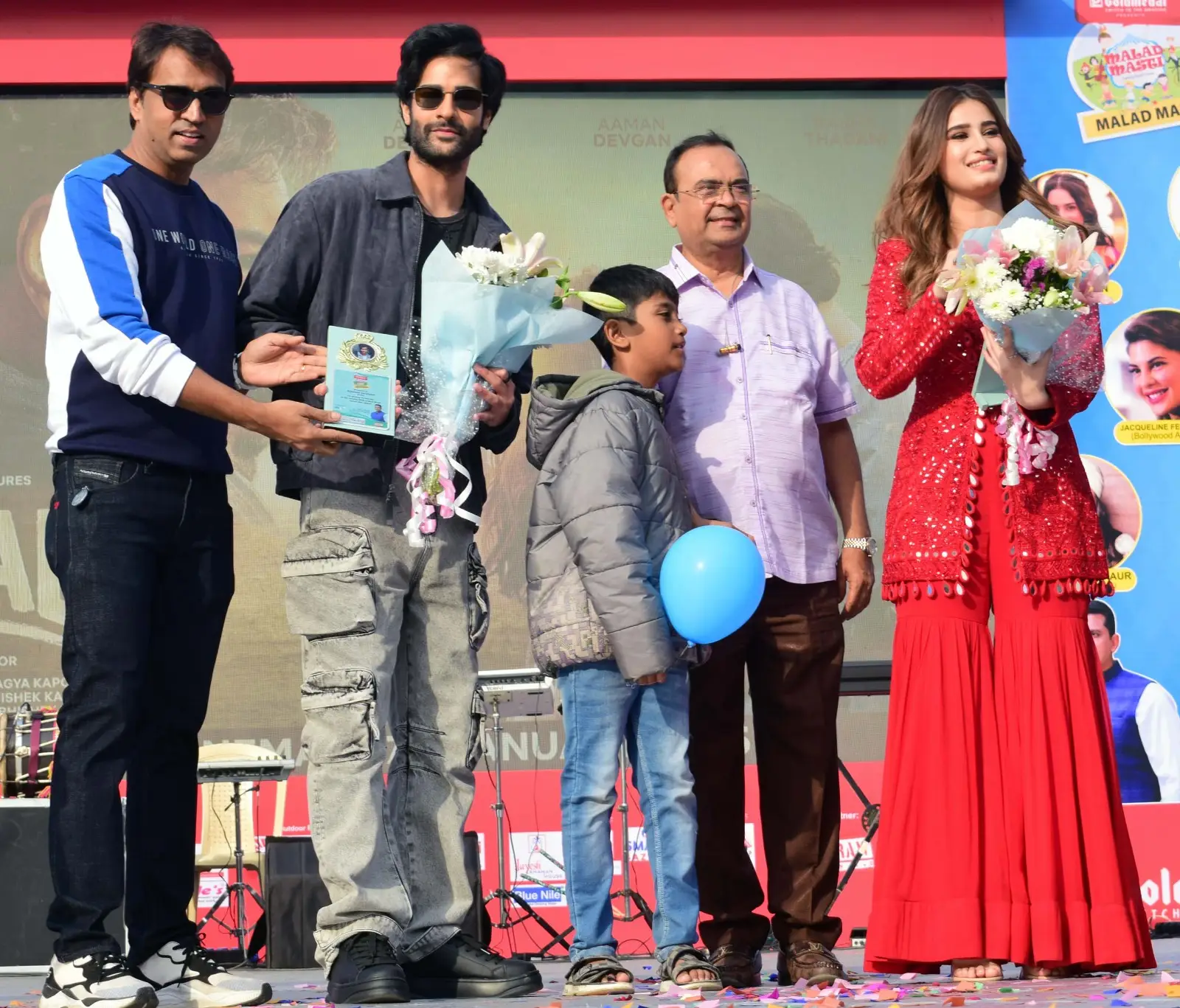 Sonu Sood, Jacqueline Fernandez, Aaman Devgan, Rasha Thadani &amp; more grace Malad Masti by MLA Aslam Shaikh.