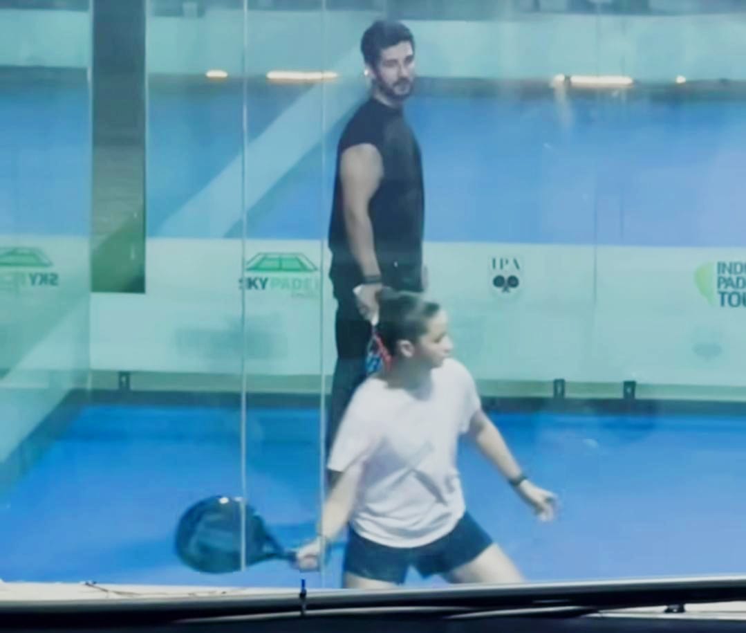 Aditya Seal takes to a new sport, padel board, engages in a friendly match with Alia Bhatt