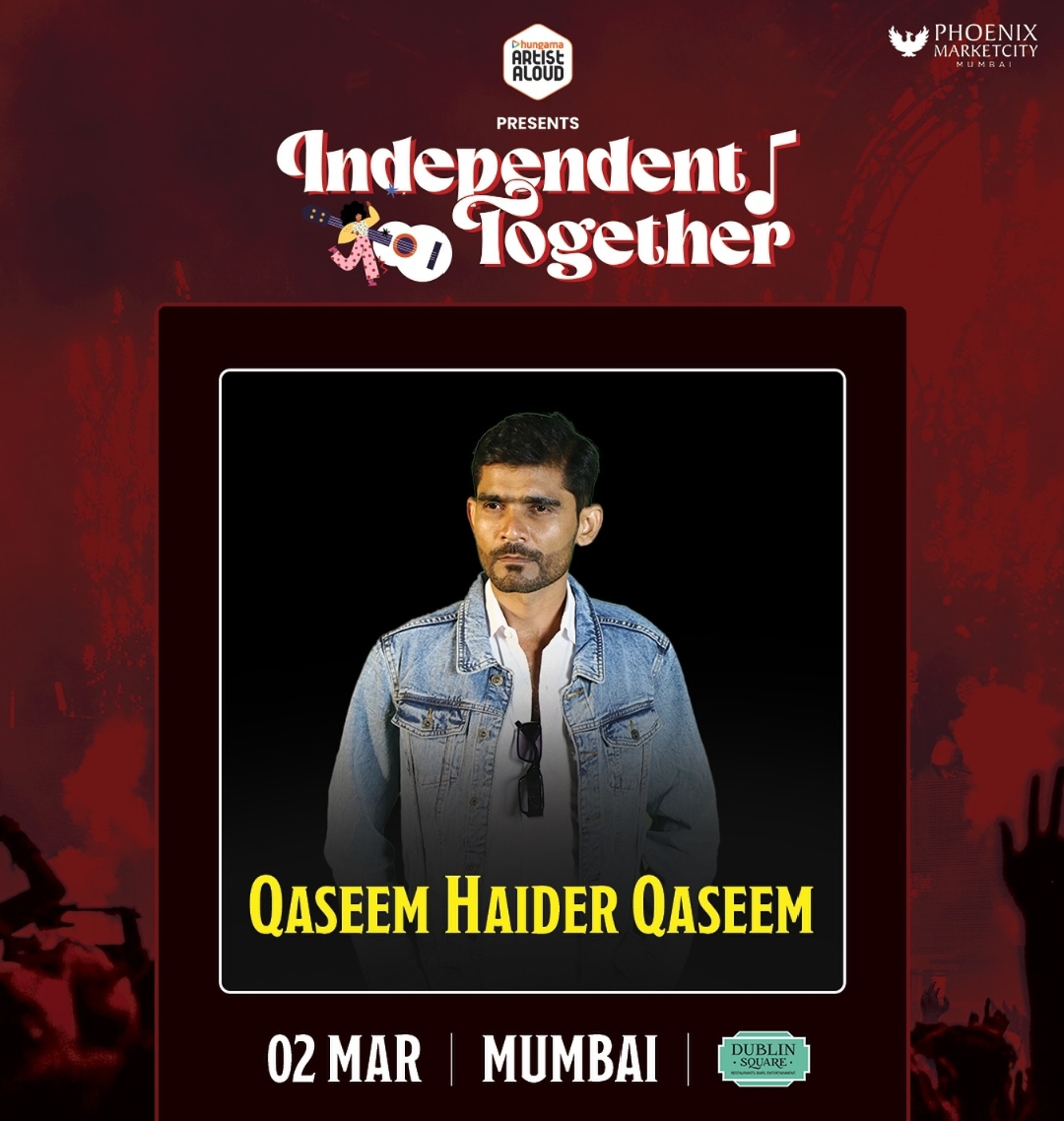 Qaseem Haider Qaseem to Share His Poetry at Independent Together