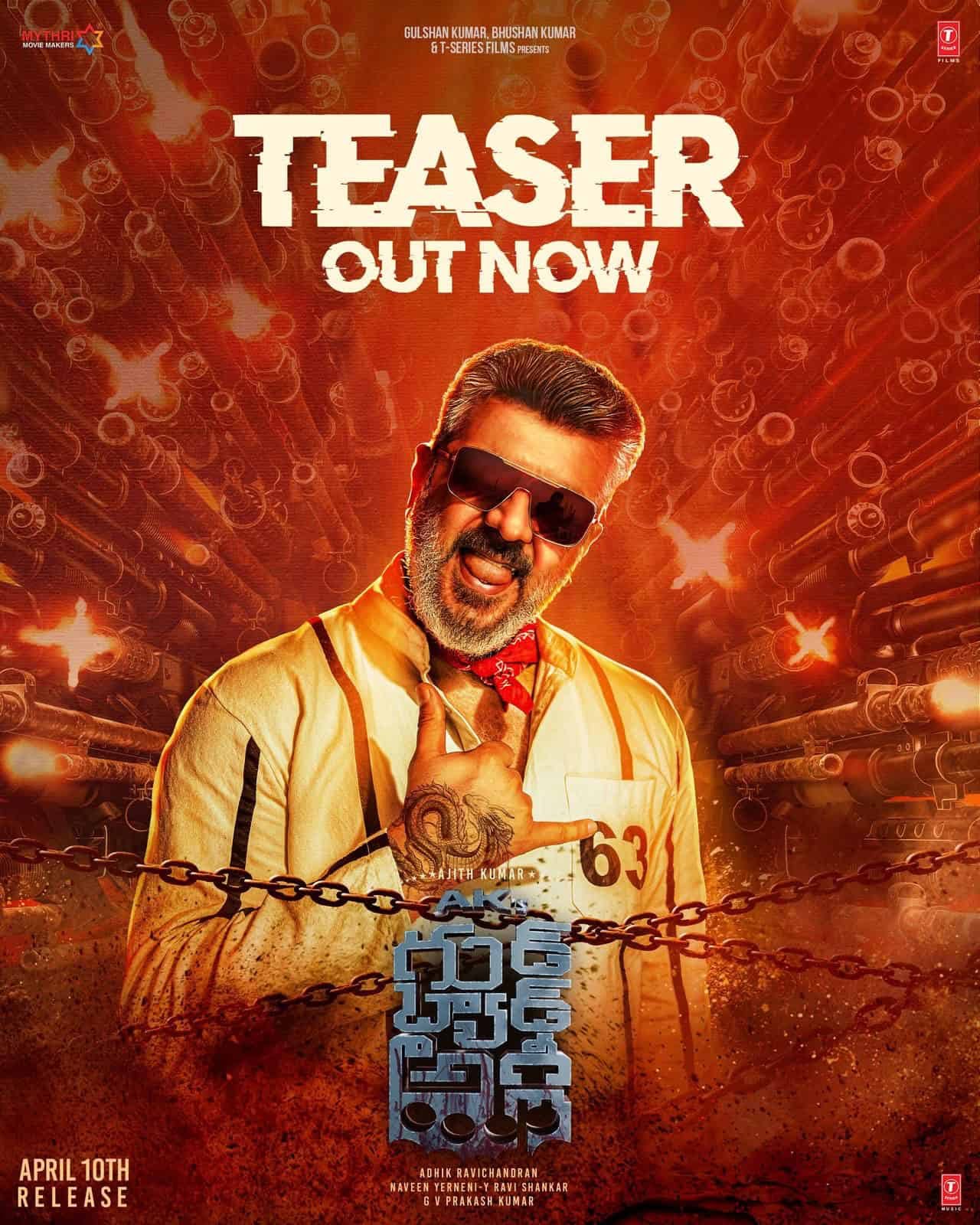 Ajith Kumar's Intense New Look in Good Bad Ugly Teaser