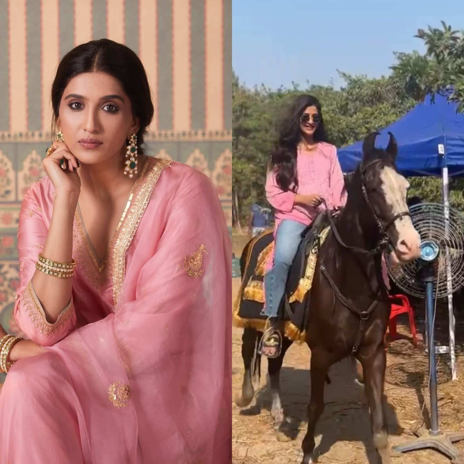 Nimrit Kaur Ahluwalia takes up Horse Riding as part of her prep debut film, Shaunki Sardar with Guru Randhawa