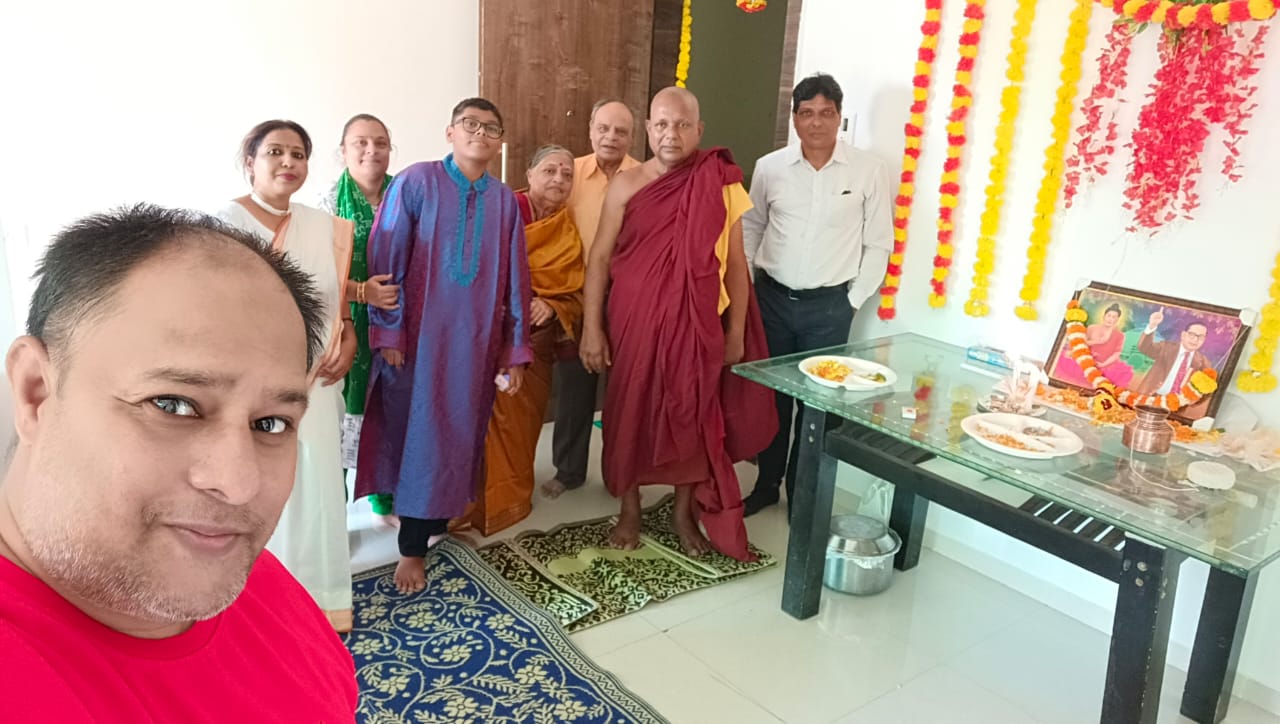 Bollywood Filmmaker Milind Sulekha Purushottam’s Housewarming Ceremony Conducted with Sacred Buddhist Rituals