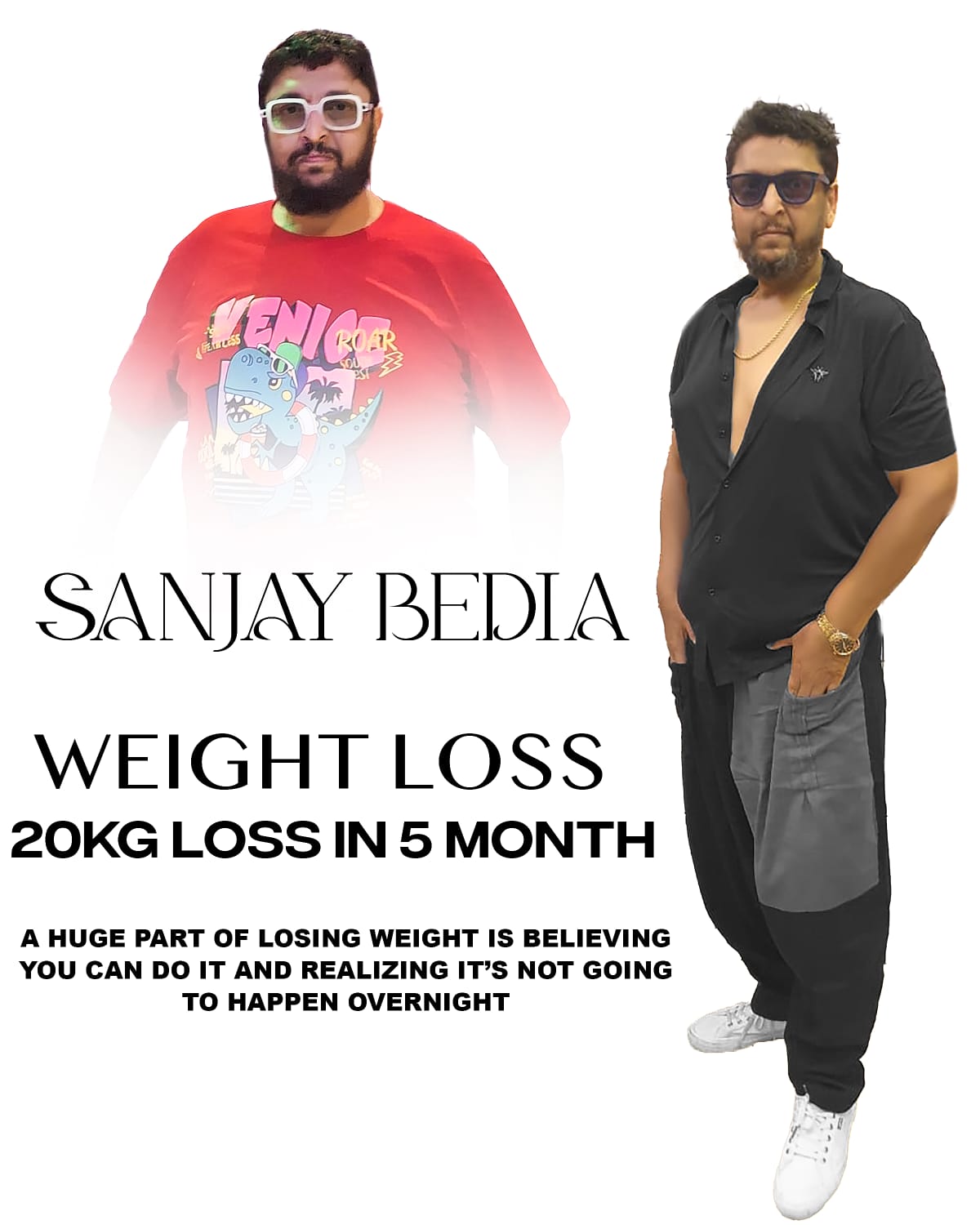 Dr. Bharat Shah's Winning Strategy: How Sanjay Bedia Shed 20 kg While Enjoying His Favorite Foods