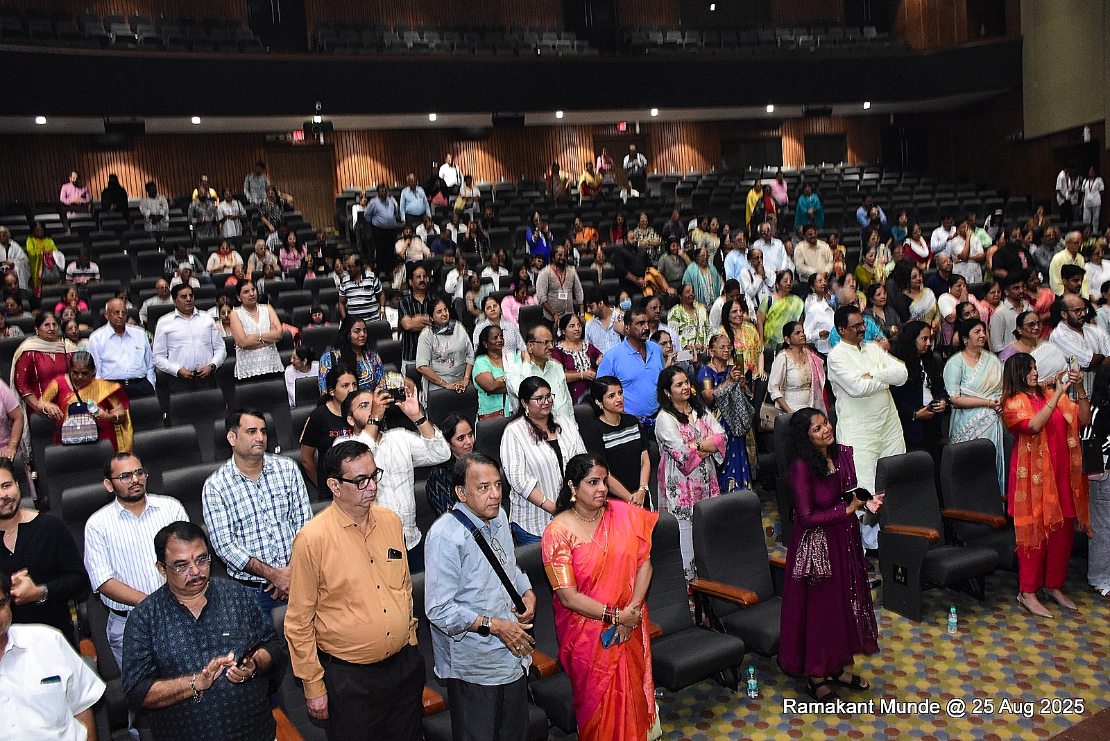 Bollywood's Dilip Sen, actress Mahi Sharma and Shivaji Shendge arrived to congratulate Mohan Nair's play 'Bhasmanchal'