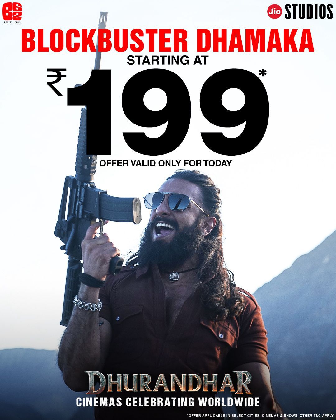 DHURANDHAR launches 199 ticket offer today to celebrate its winsome run at the box office