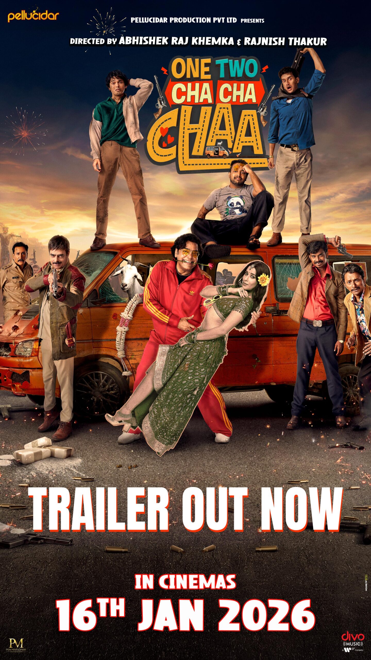 One Two Cha Cha Chaa trailer hints at a wild road trip where every situation turns into comedy. Releases in theatre on 16th January