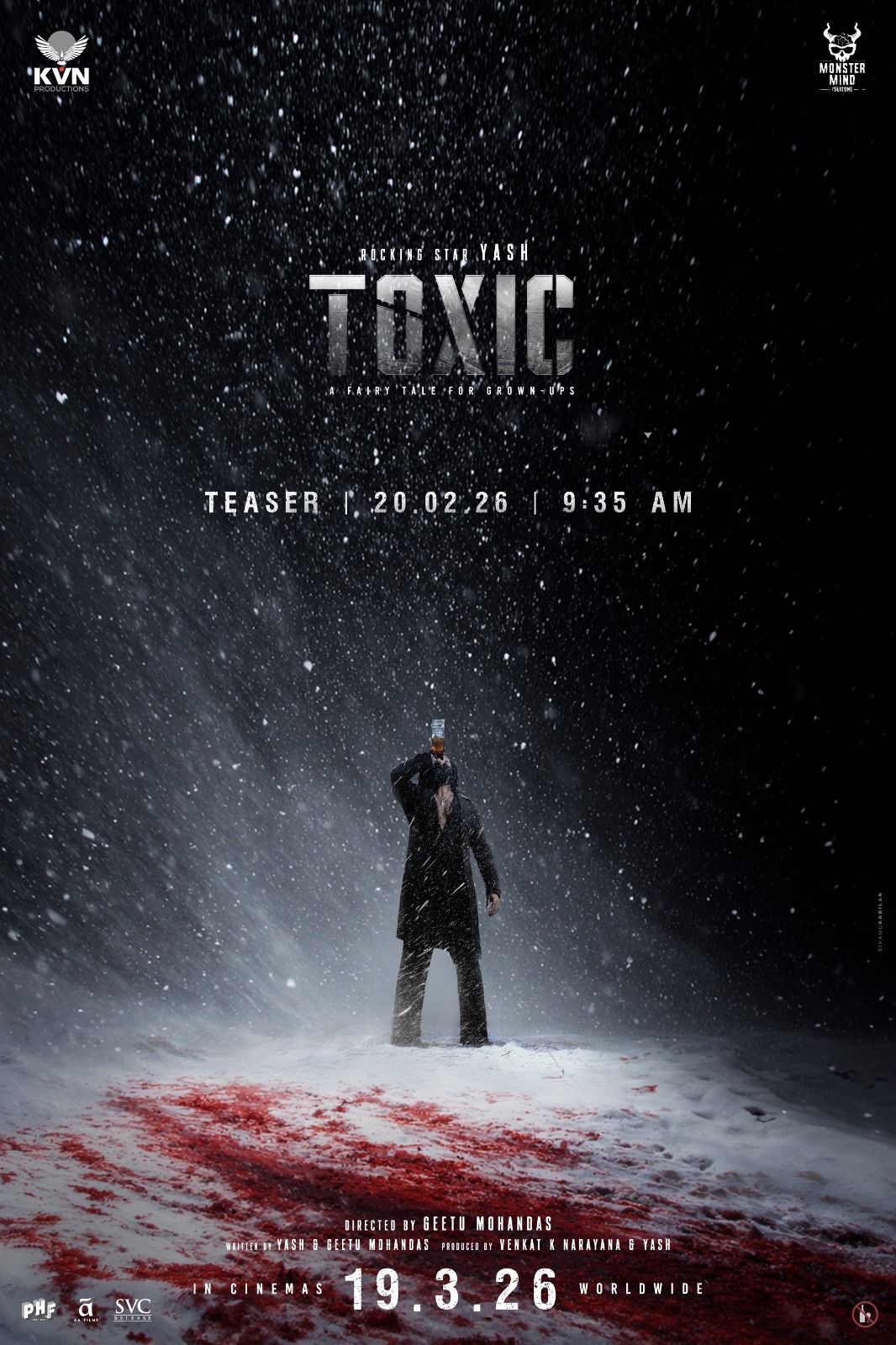 Toxic: Yash Stands Firm in a Bloody Battlefield in New Poster; Teaser Out Feb 20
